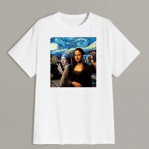 figure print t-shirt